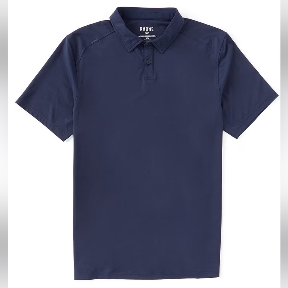 RHONE
Delta Pique Short Sleeve Polo Shirt (navy)